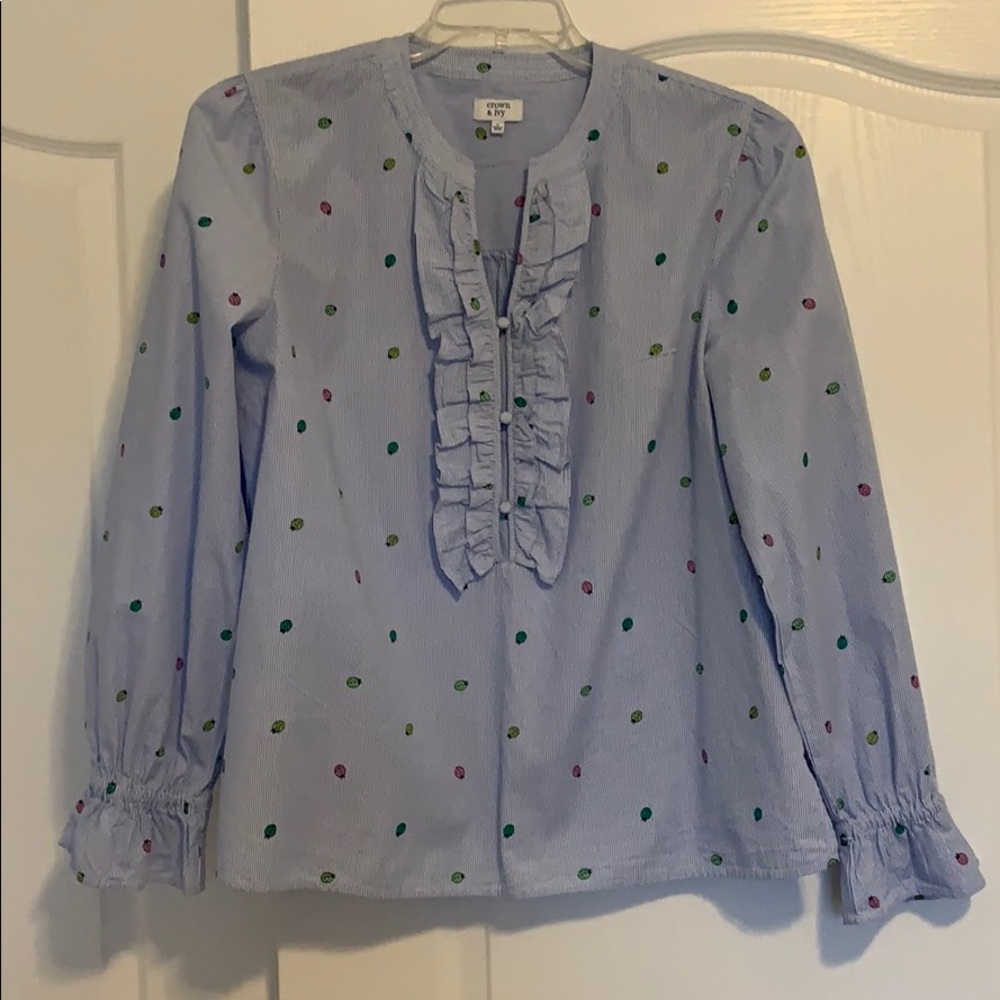FINAL REDUCTION SALE Crown & ivy ls blouse